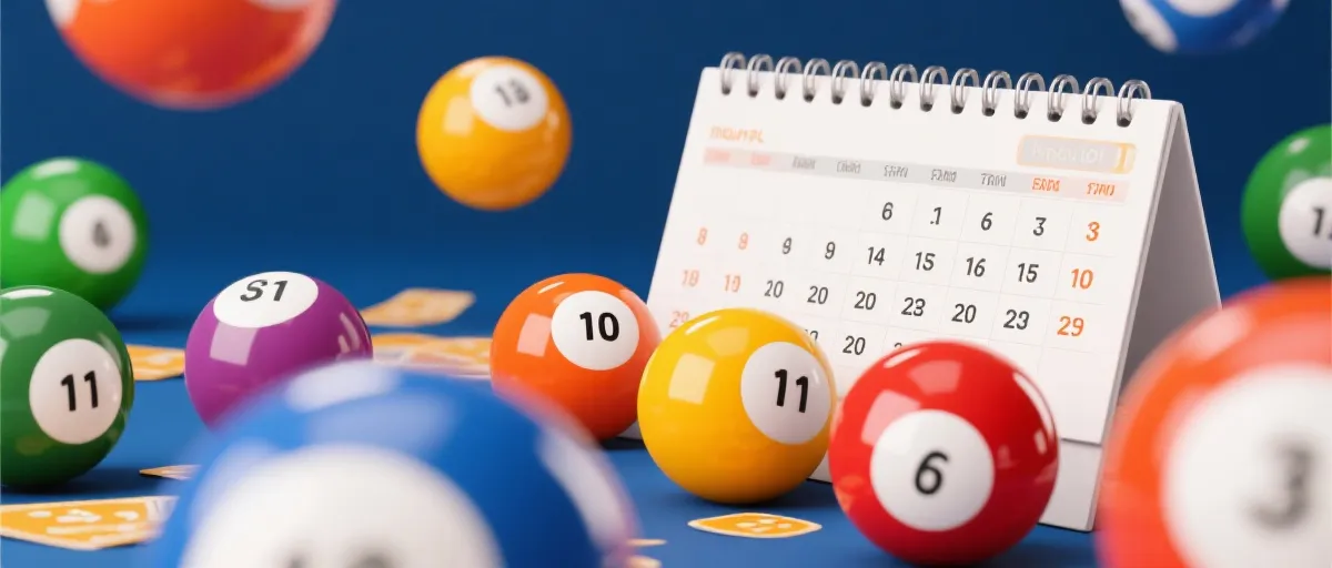 开奖日历与球形号码示意图